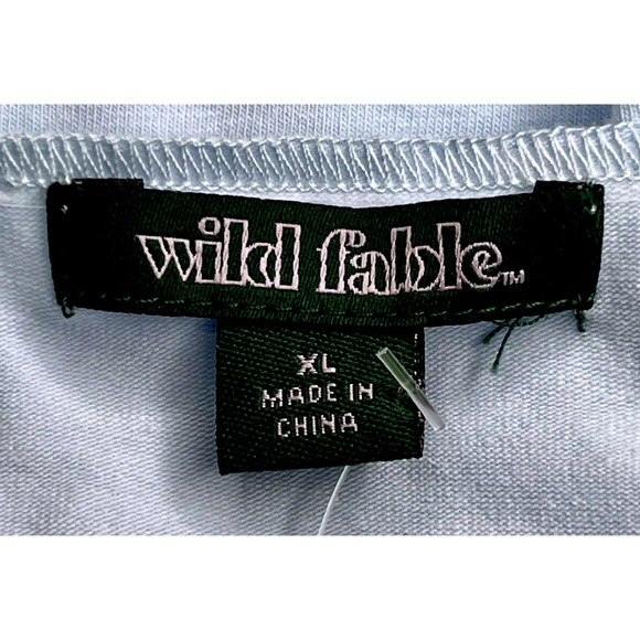 Wild Fable Womens XL Long Sleeve V Neck‎ Crop Top Light Blue - Picture 3 of 4
